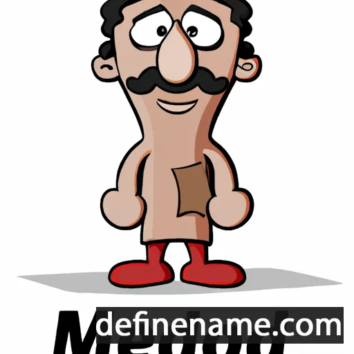 cartoon of the name Mehrdad