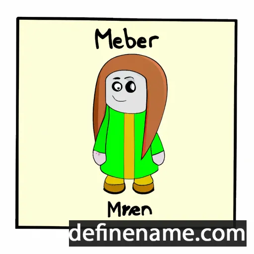 cartoon of the name Mehriban