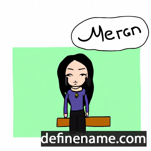 cartoon of the name Mehrnaz