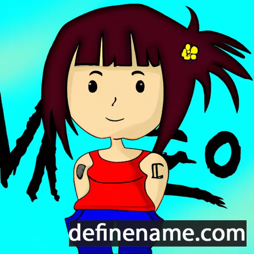 cartoon of the name Mei