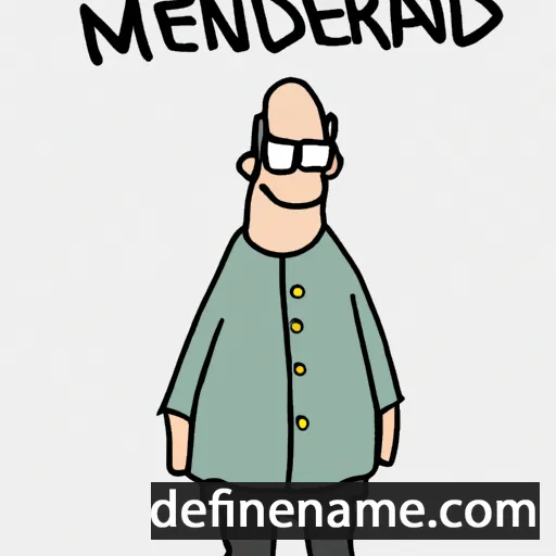 cartoon of the name Meinard