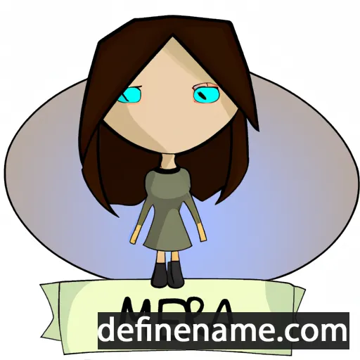 cartoon of the name Meira