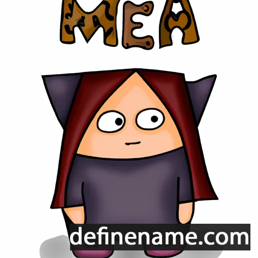 cartoon of the name Meja