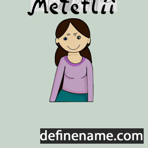 cartoon of the name Melati