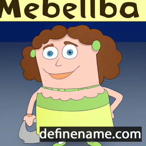 cartoon of the name Melba