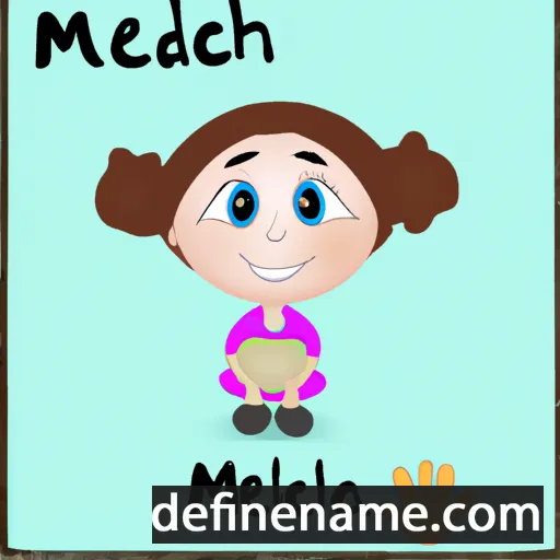 cartoon of the name Melcha