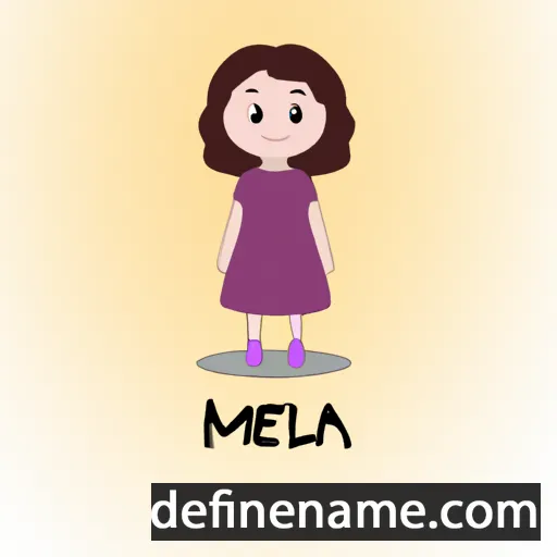 cartoon of the name Melia