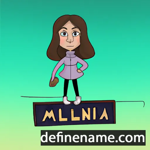 Melina cartoon