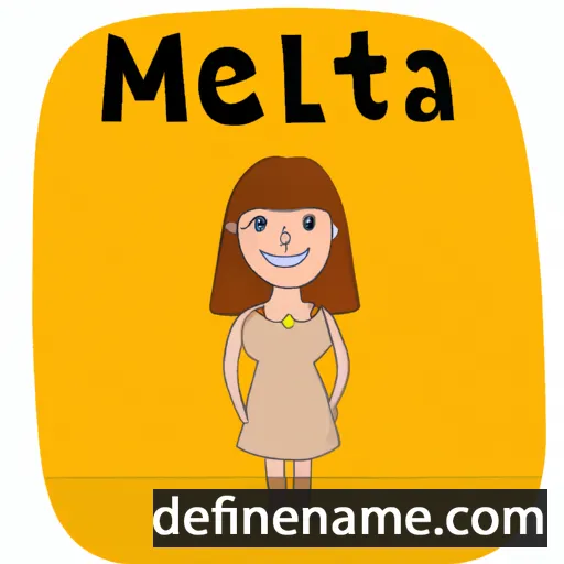 cartoon of the name Melita