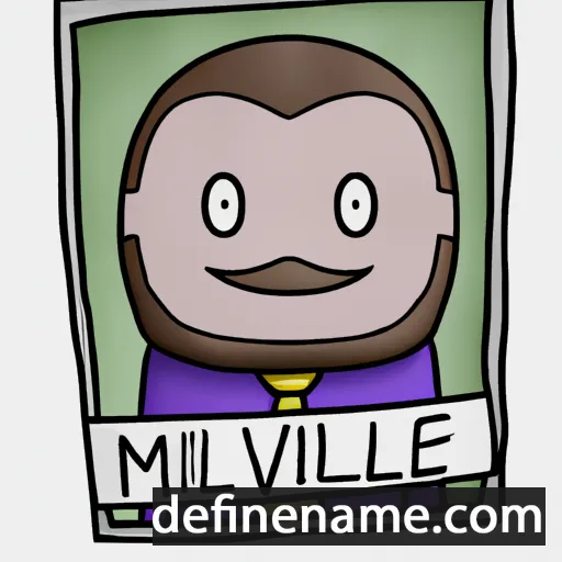 cartoon of the name Melville