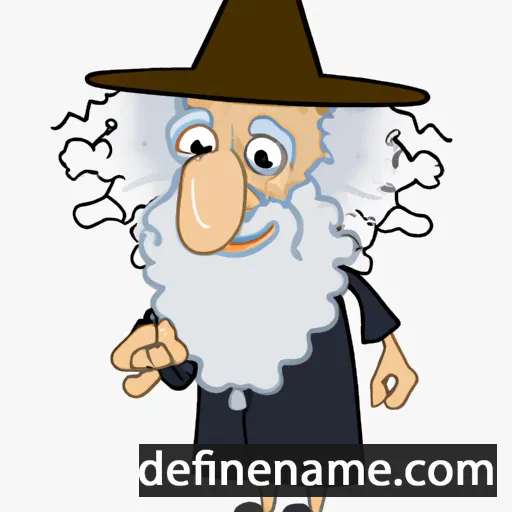 cartoon of the name Menachem