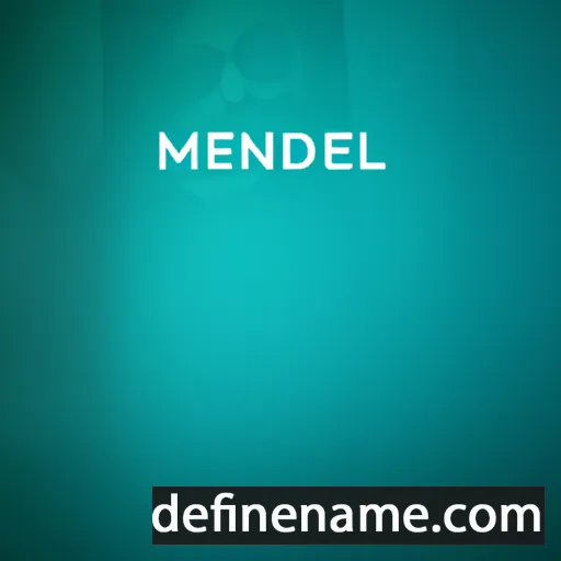 cartoon of the name Mendel