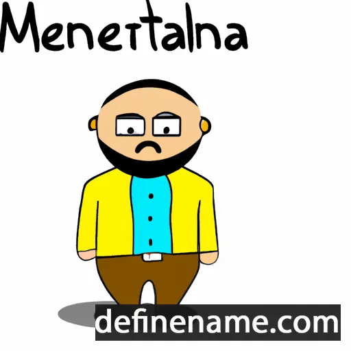 cartoon of the name Mennatullah