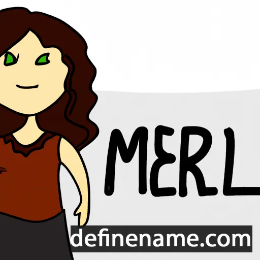 cartoon of the name Meral