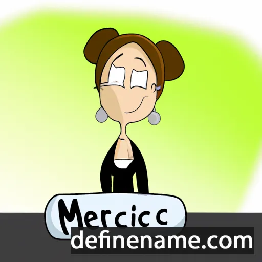 cartoon of the name Mercédesz