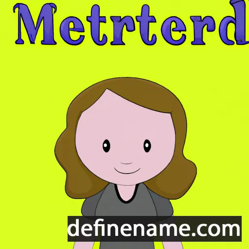 cartoon of the name Meredith