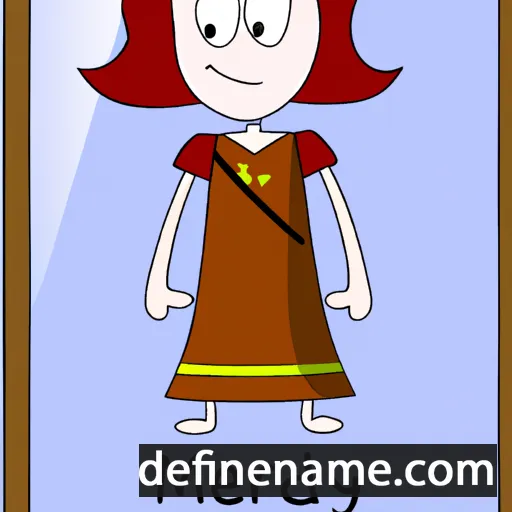 cartoon of the name Meredydd