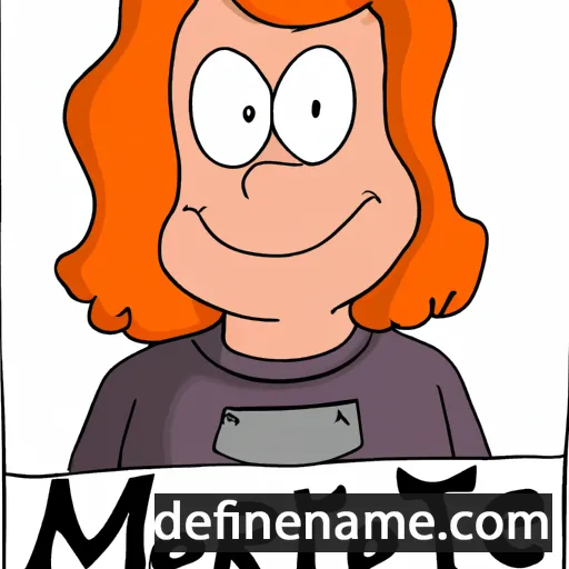 cartoon of the name Merete