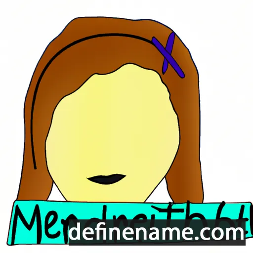 cartoon of the name Merideth