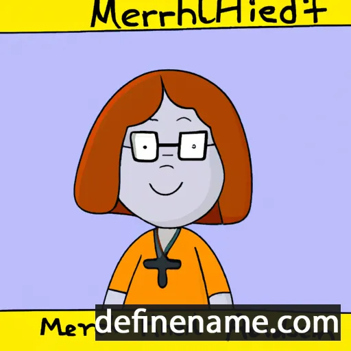 cartoon of the name Meridith