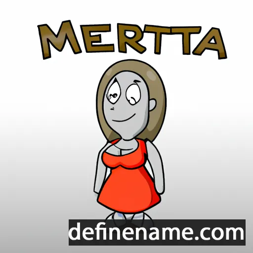 cartoon of the name Merita