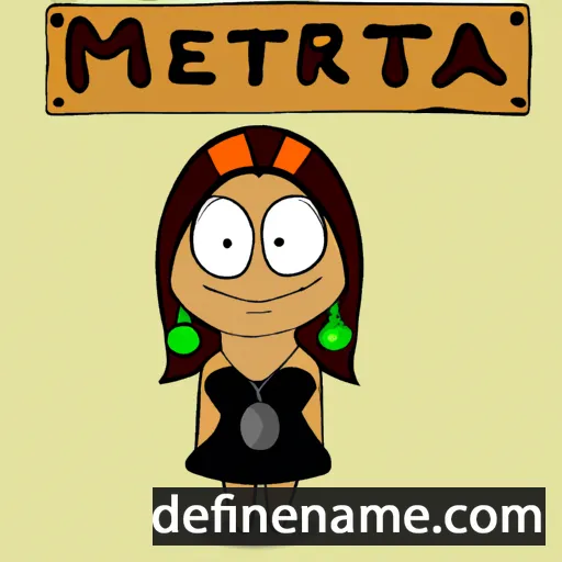 cartoon of the name Merita