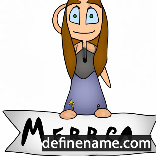 cartoon of the name Merja