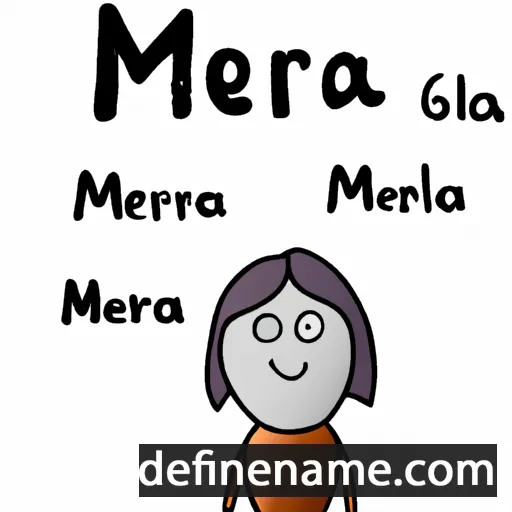 cartoon of the name Merla