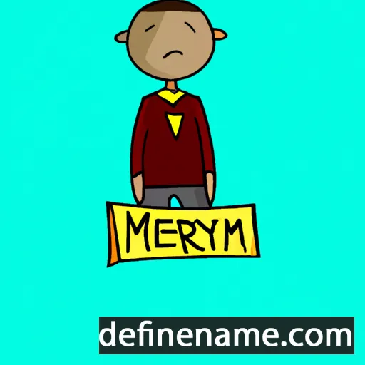 cartoon of the name Merlyn