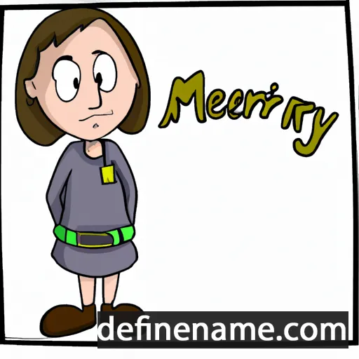 cartoon of the name Merrilyn