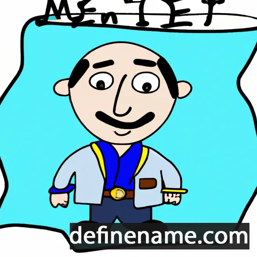 cartoon of the name Metin