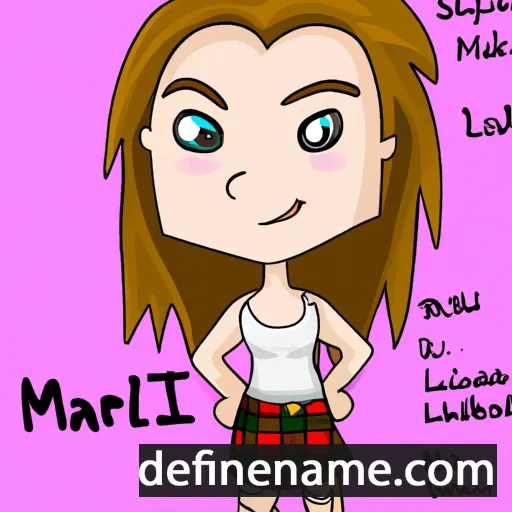 cartoon of the name Mhairi