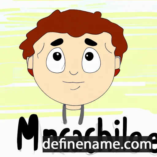 cartoon of the name Mícheál