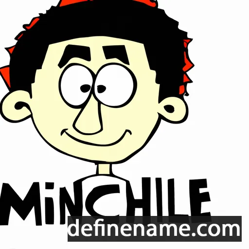 cartoon of the name Mìcheal