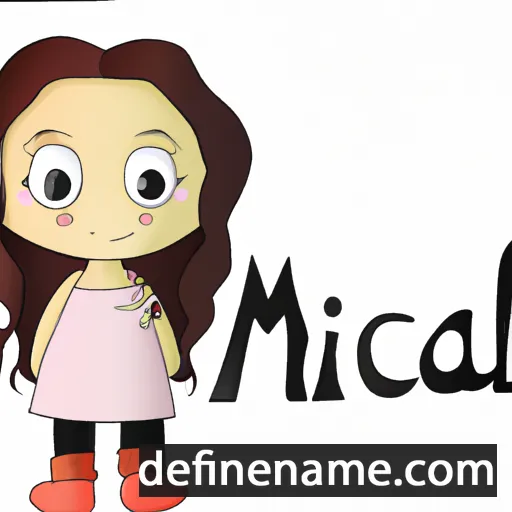 cartoon of the name Micaela