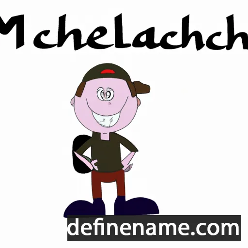 cartoon of the name Michal