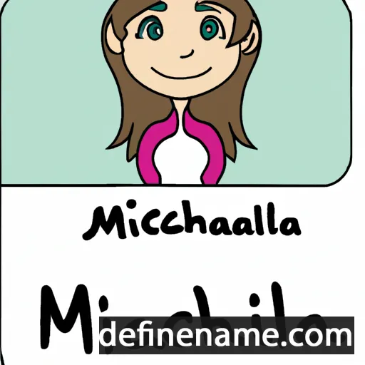 cartoon of the name Michala