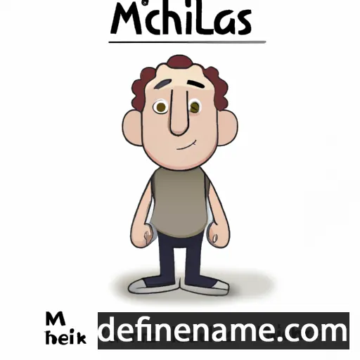 cartoon of the name Michalis