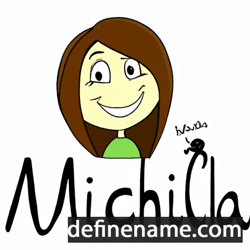 cartoon of the name Michela