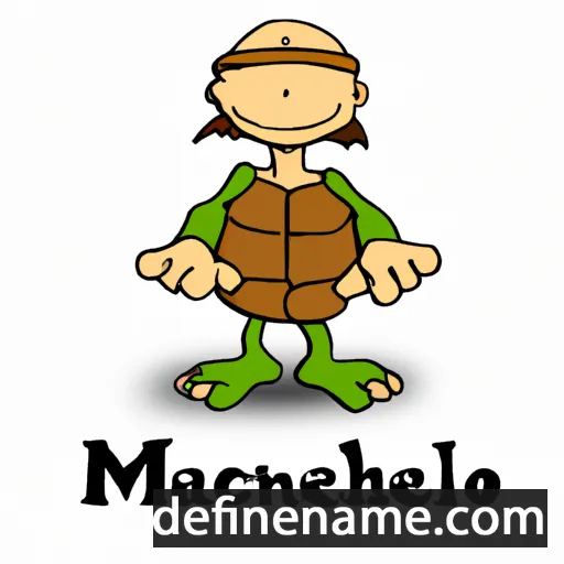 cartoon of the name Michelangelo