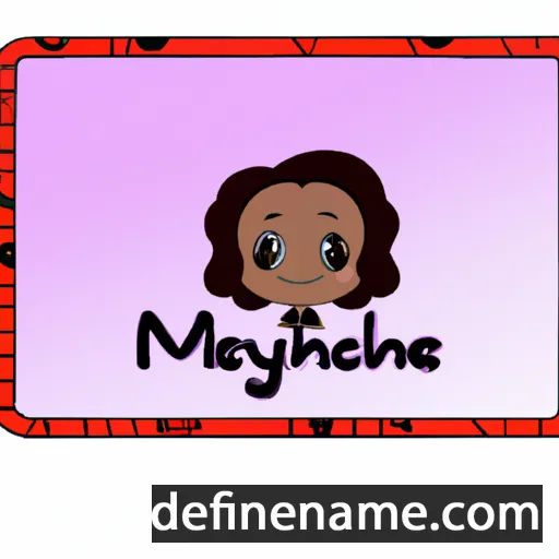 cartoon of the name Michelyne