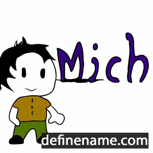 cartoon of the name Michi