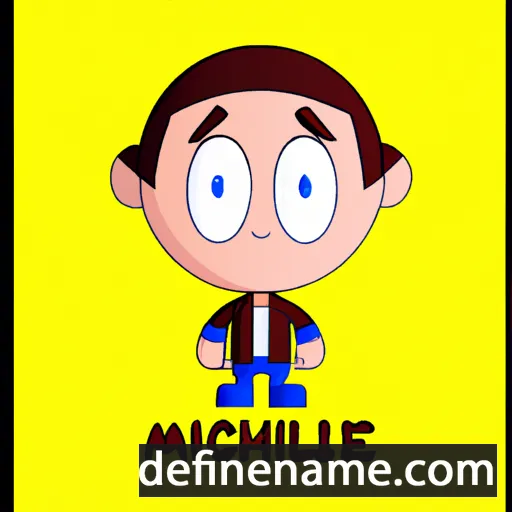 cartoon of the name Mickaël