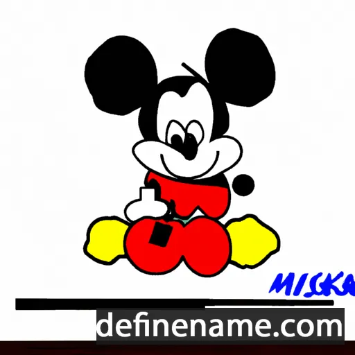 cartoon of the name Mickey