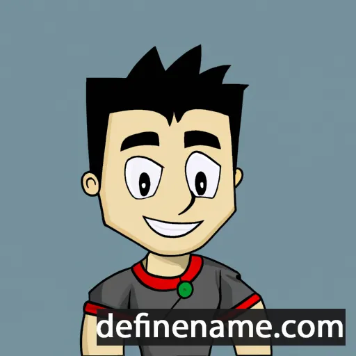 cartoon of the name Miguel Ángel