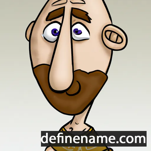 cartoon of the name Miha