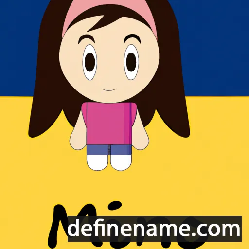 cartoon of the name Miho