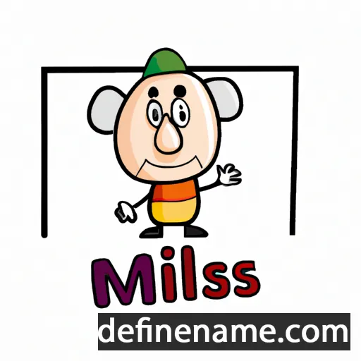 cartoon of the name Miķelis