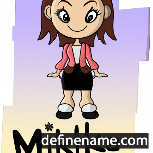 cartoon of the name Mikala