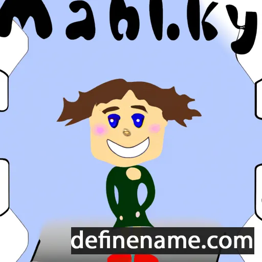 cartoon of the name Mikalay